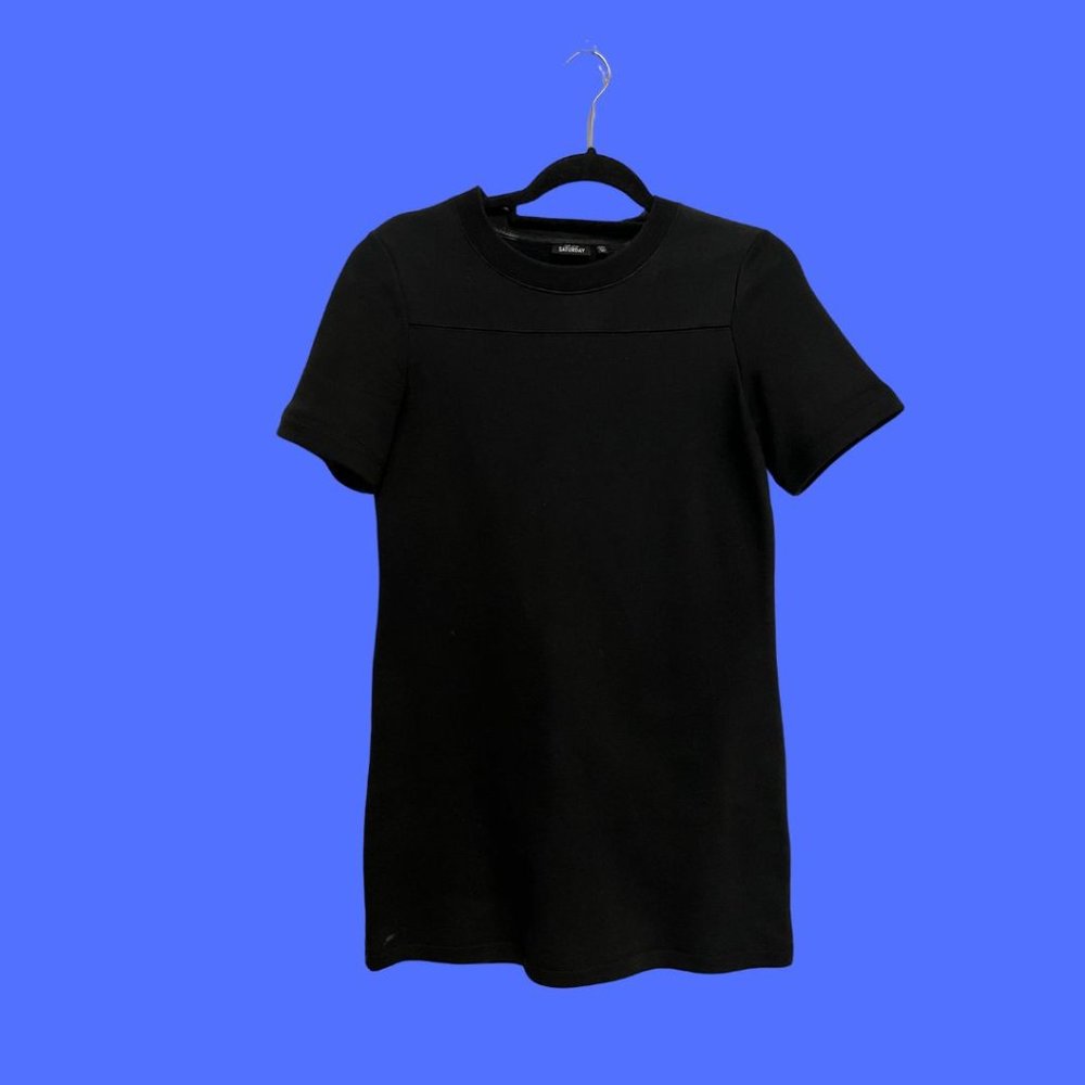 Kate Spade Dresses | Kate Spade Saturday Black Sweatshirt Mini Dress